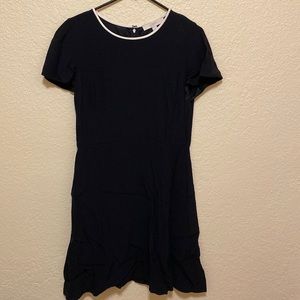 Black Loft a-line dress with pockets